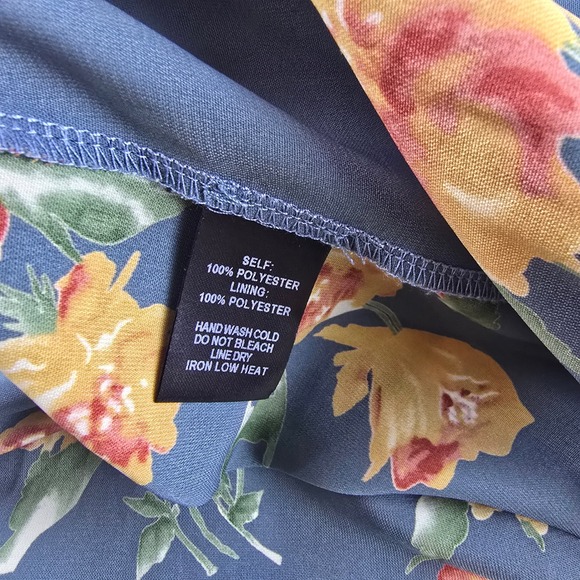 Lulus 19G Best Day of My Life Dusty Sage Floral‎ Print Midi Dress Tie Front XL - Picture 7 of 12